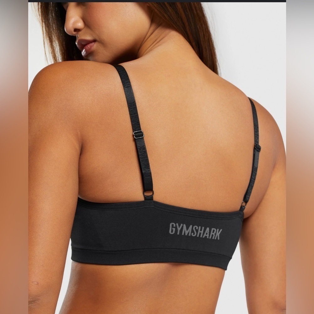 Gymshark Black Sports Bra with Adjustable Straps